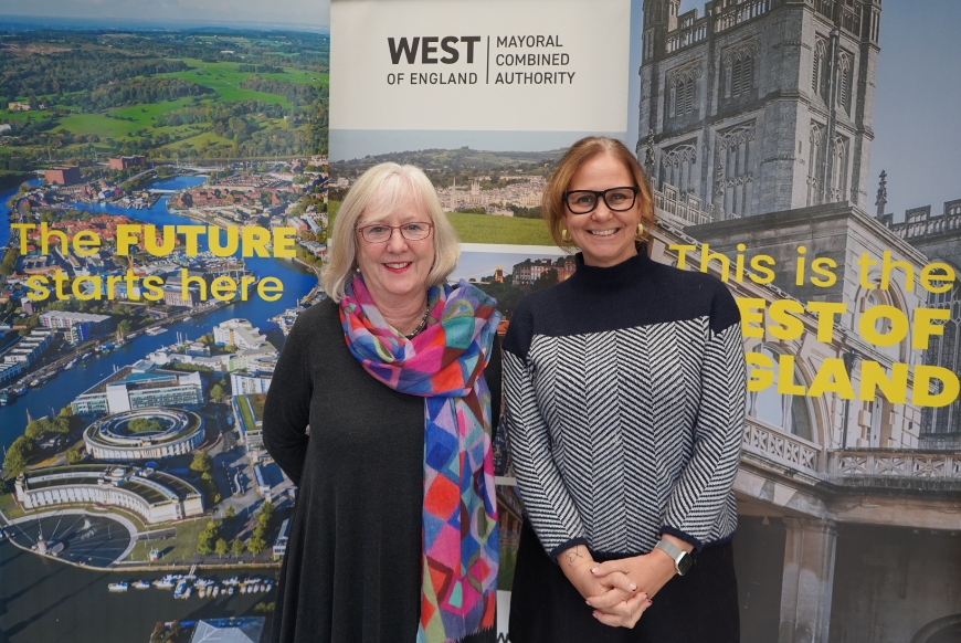 Helen Godwin and Carolyn Downs